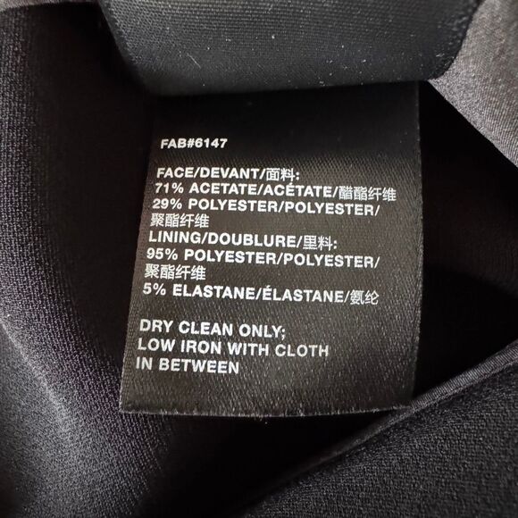 Lafayette 148 NY Finesse Crepe Dalton Pant 8 Black - Picture 8 of 8